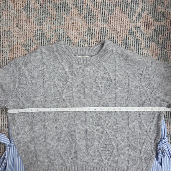 Anthropologie Cable Twofer Tie Sweater - Picture 7 of 9